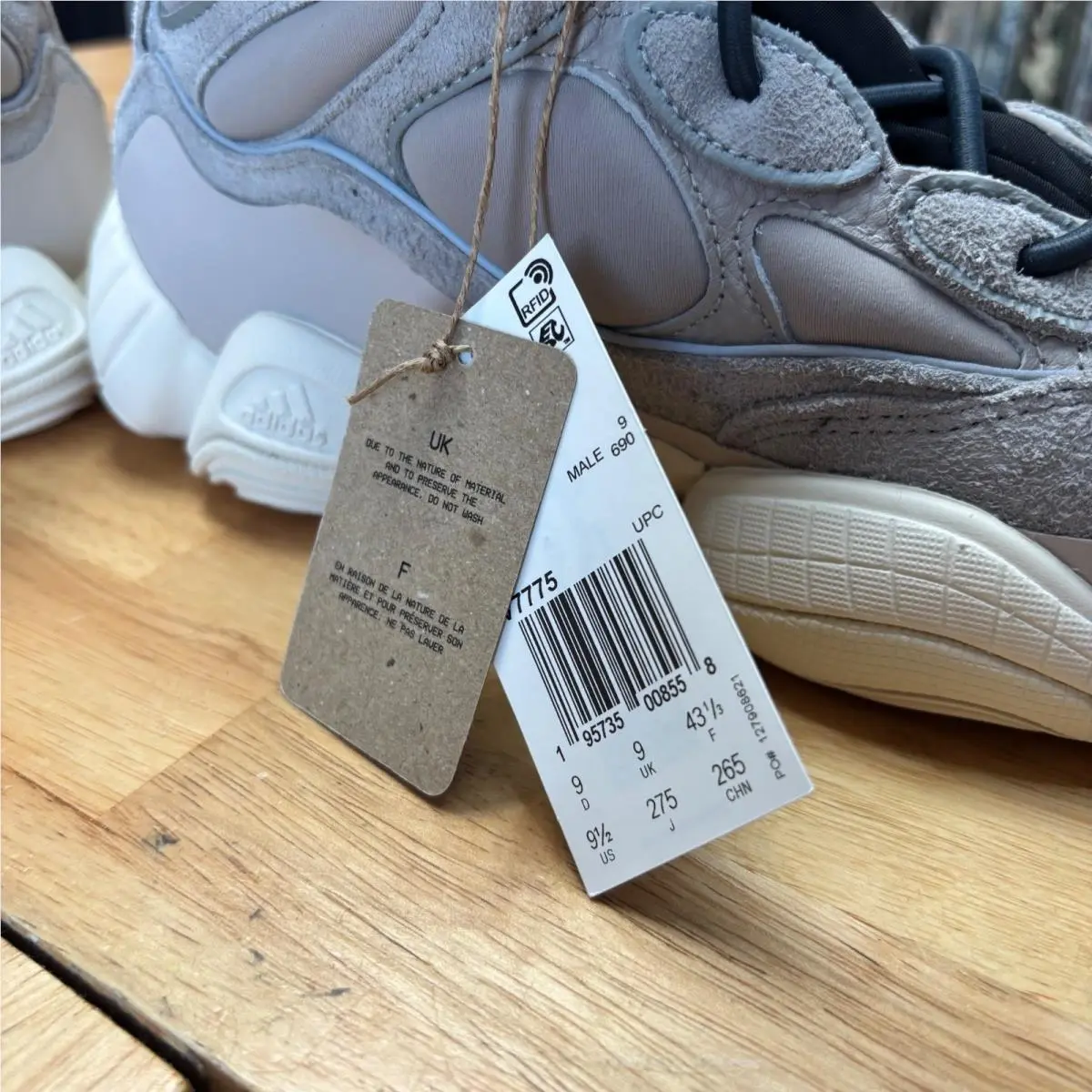 Adidas shoes - adidas Yeezy 500 - Yeezy - GV7775 - White, Manufacturer: Mist Stone/Mist Stone/Mist Stone (UPC: 0195735008558) 3