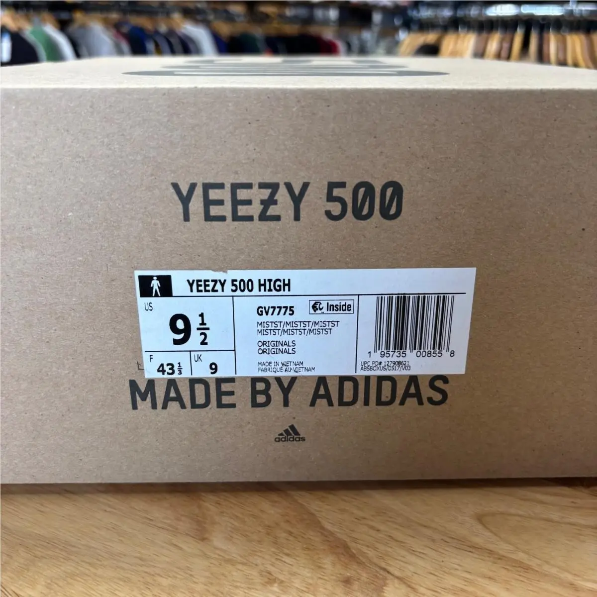 Adidas shoes - adidas Yeezy 500 - Yeezy - GV7775 - White, Manufacturer: Mist Stone/Mist Stone/Mist Stone (UPC: 0195735008558) 6