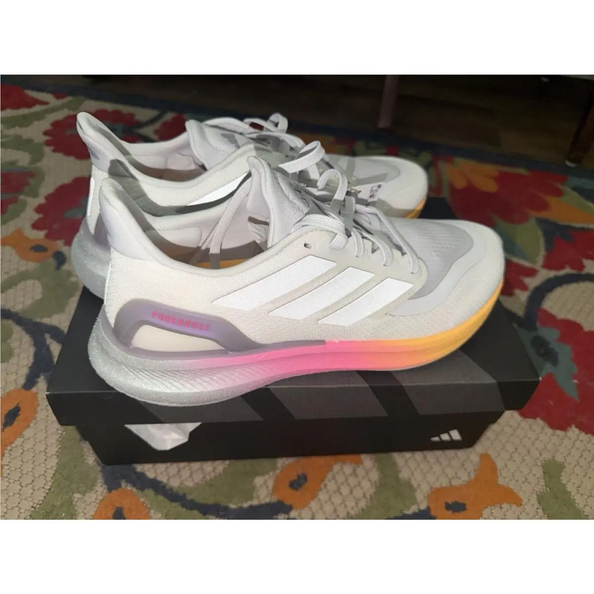 Adidas shoes - adidas PureBoost 5 - PureBoost - IE0524 - White, Manufacturer: Cloud White/Silver Metallic/Spark 4