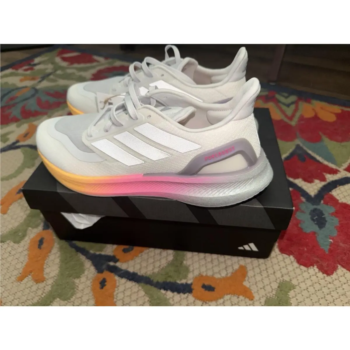 Adidas shoes - adidas PureBoost 5 - PureBoost - IE0524 - White, Manufacturer: Cloud White/Silver Metallic/Spark 5