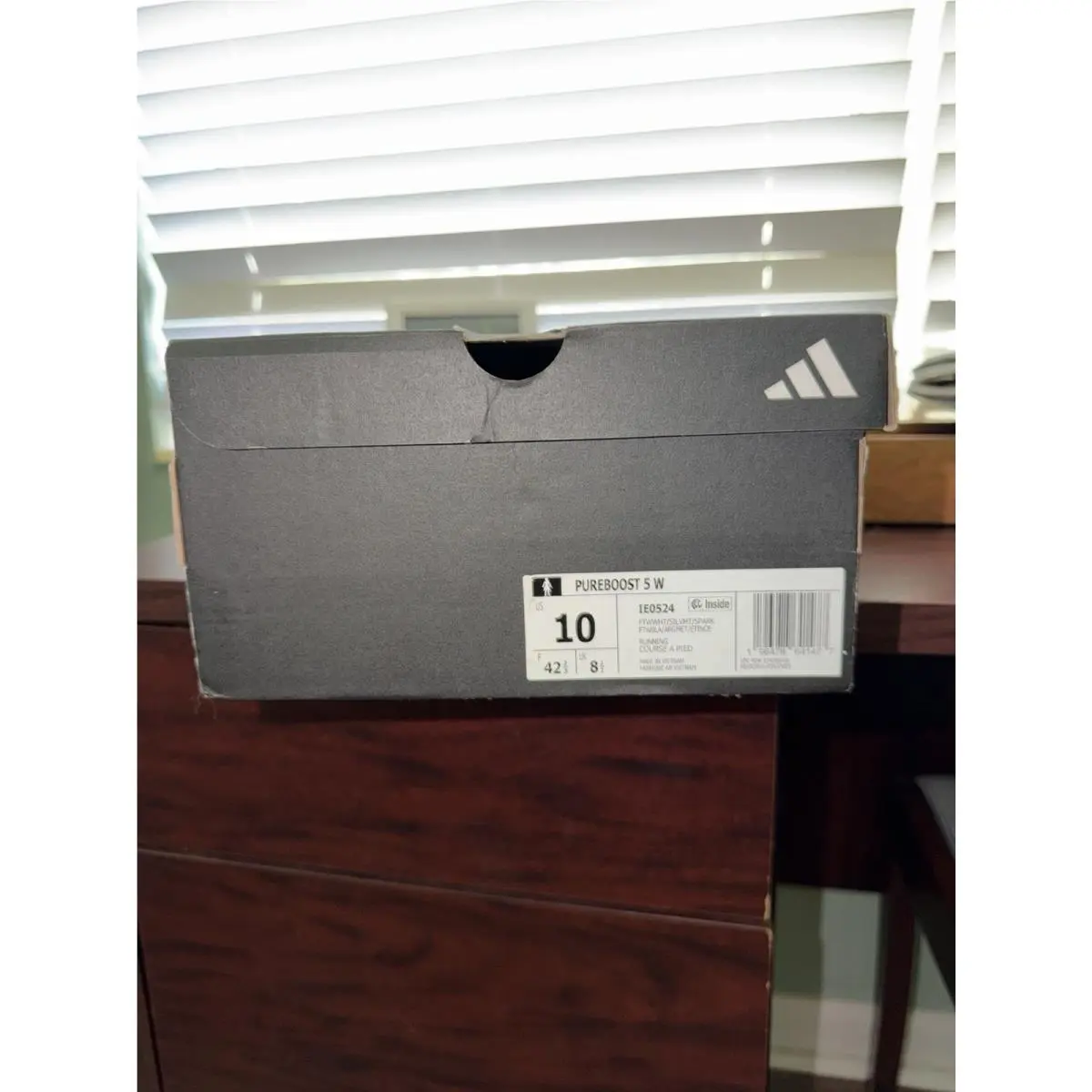 Adidas shoes - adidas PureBoost 5 - PureBoost - IE0524 - White, Manufacturer: Cloud White/Silver Metallic/Spark 7