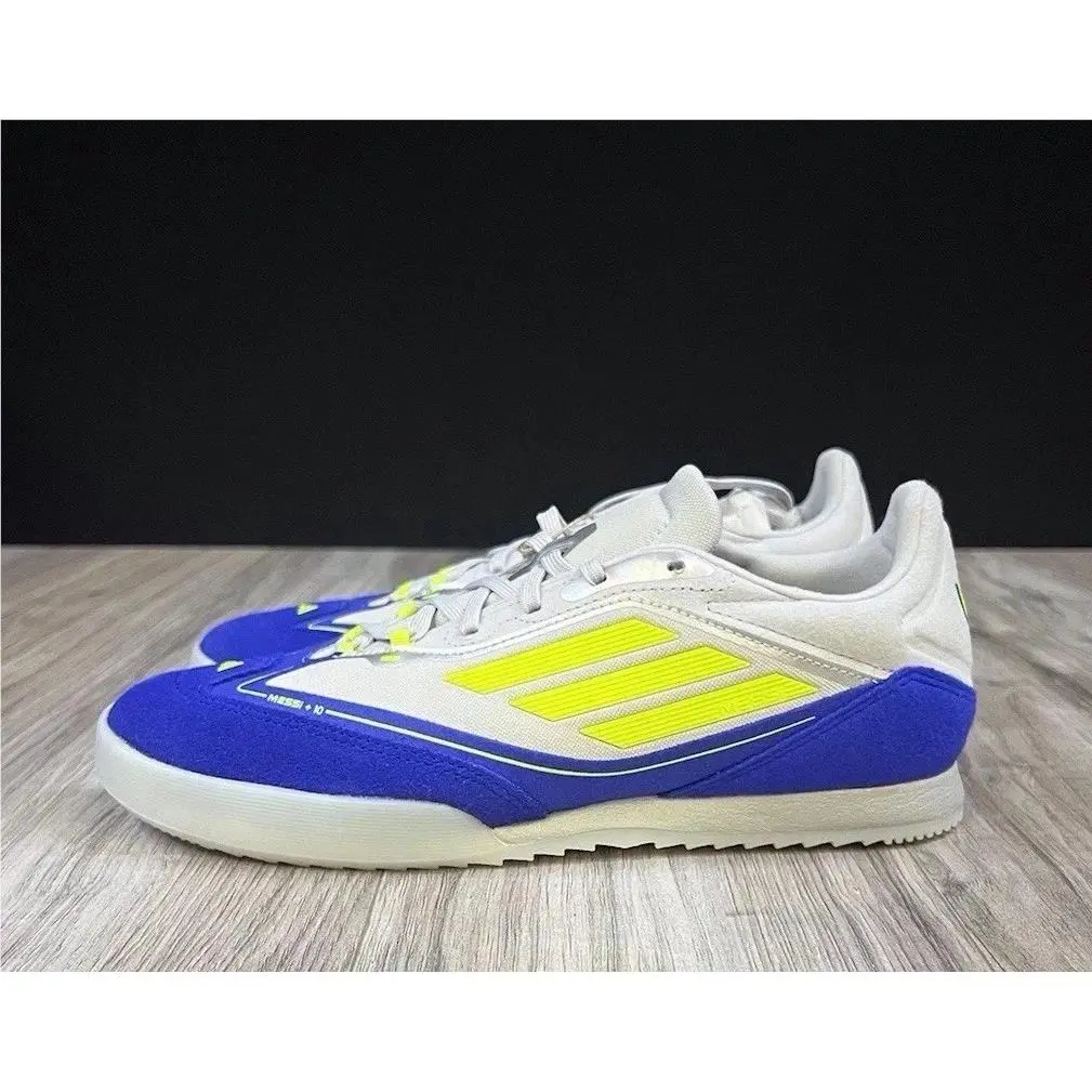 Adidas F50 Freestyle Messi Silver Yellow Blur JH8830 Mens Size 8 Womens 9