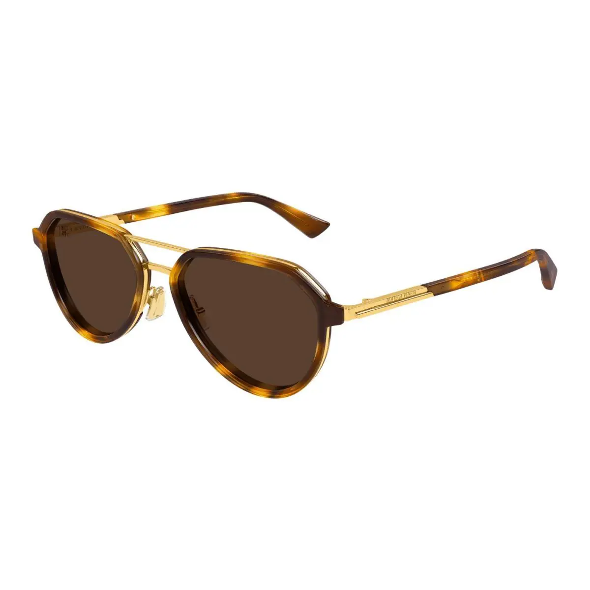 Bottega Veneta BV1373S Shiny Spotted Havana/brown 002 Sunglasses