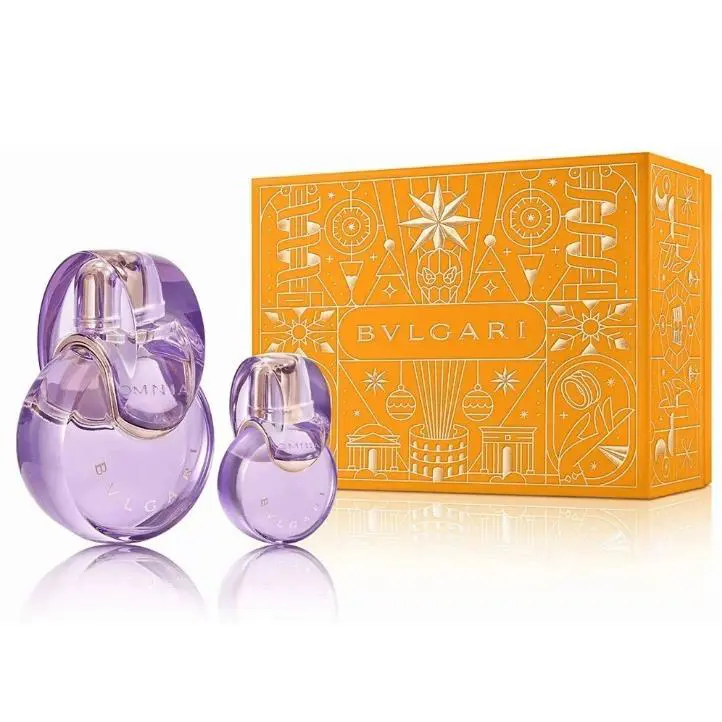 Omnia Amethyste For Women 2 Pcs Gift Set 3.4 oz Edt Spray + 0.5 oz Mini by Bvlgari