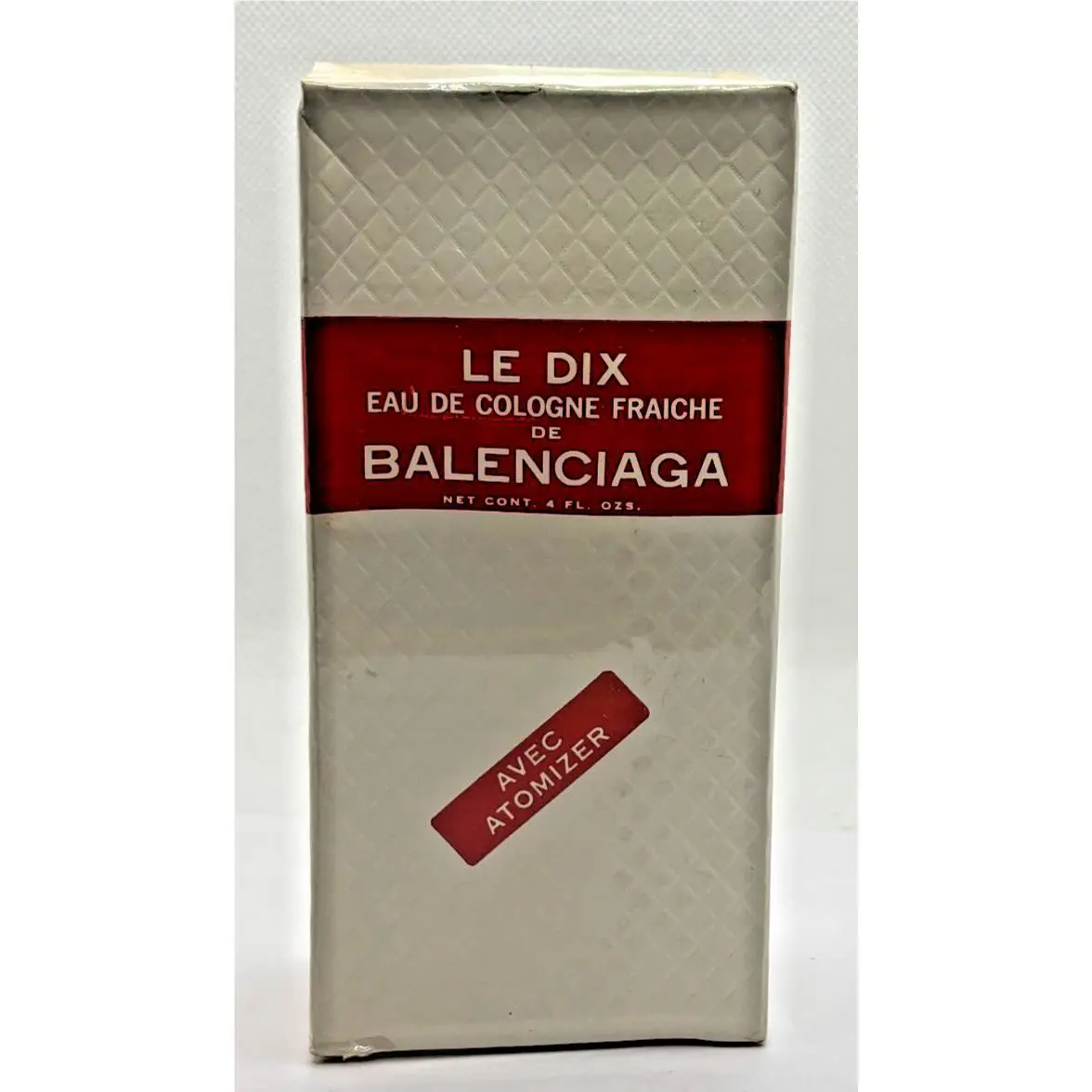 Le Dix Eau de Cologne Fraiche De Balenciaga 4 Oz. Bottle -avec Atomizer
