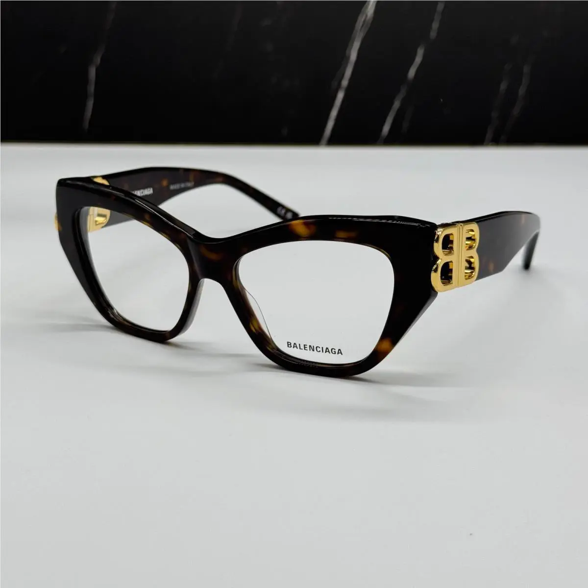 BB0312O 002 Balenciaga Havana Women Eyeglasses