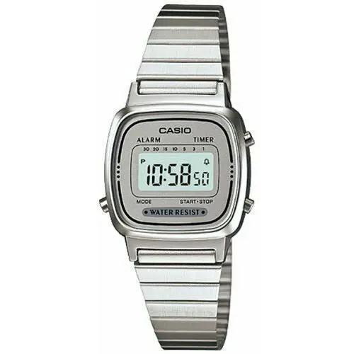 Casio Women`s LA670WA Series Watch LA670WA-1 LA670WA-2 LA670WA-4 LA670WA-7 - Dial: Black, Blue, Red, Silver, Band: Silver
