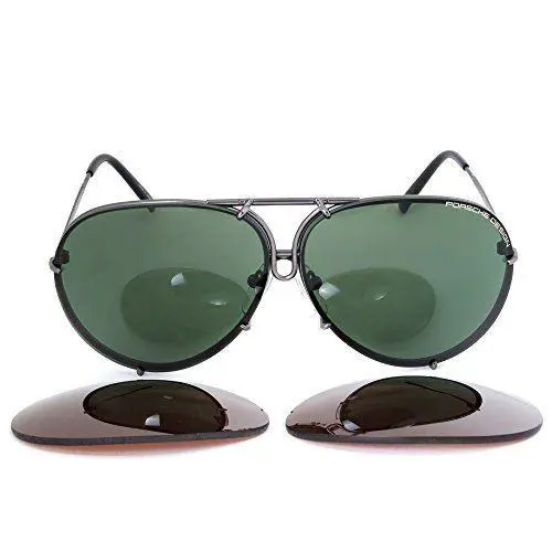 Porsche Design P8478 C Sunglasses Matte Gray W/extra Interchangeable 66mm Lenses