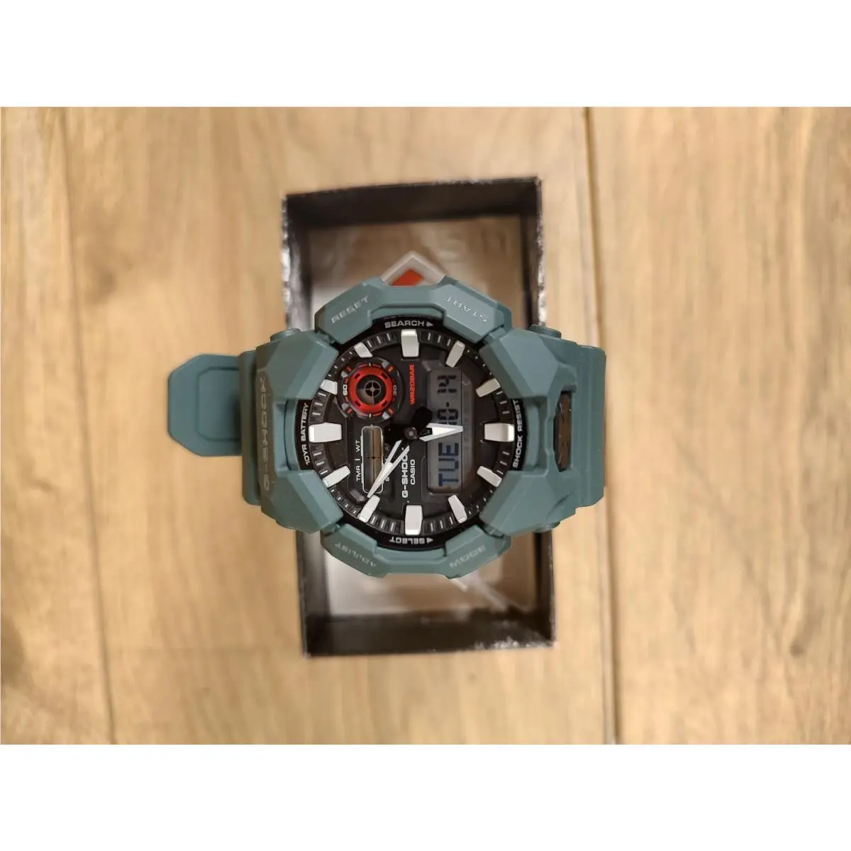 G-shock GA-010-2ACR Green-blue Analog-digital Quartz Men`s Watch by Casio