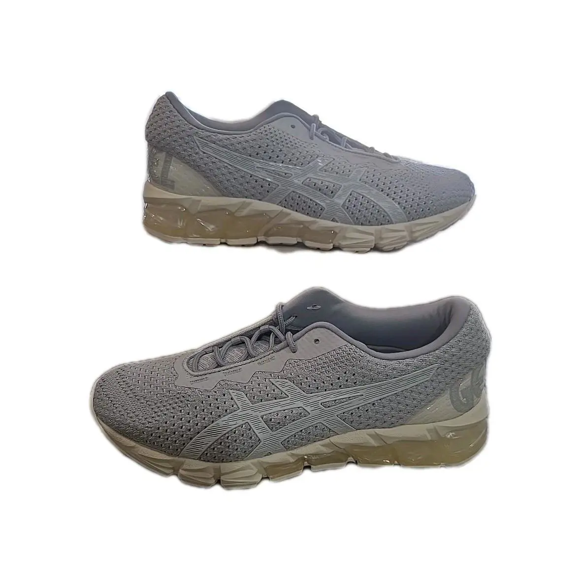 Size 9.5 - Asics Woman Gel Quantum 180 5 Knit Grey Running Shoes - Gray