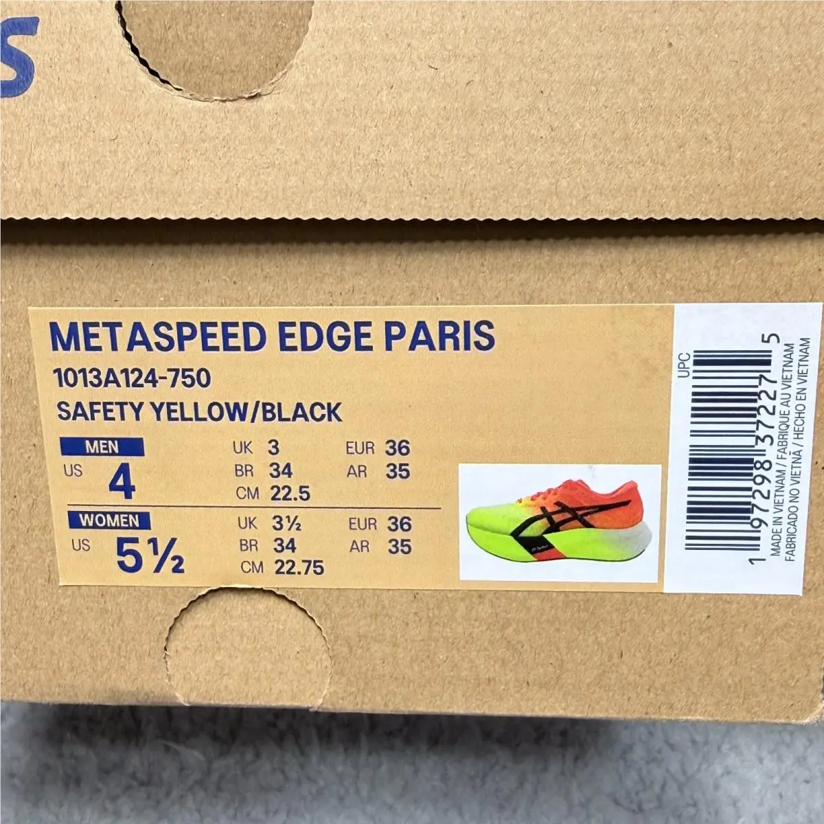 Asics shoes - ASICS Metaspeed Edge Paris - Metaspeed Edge Paris - 1013A124-750 - Yellow 8