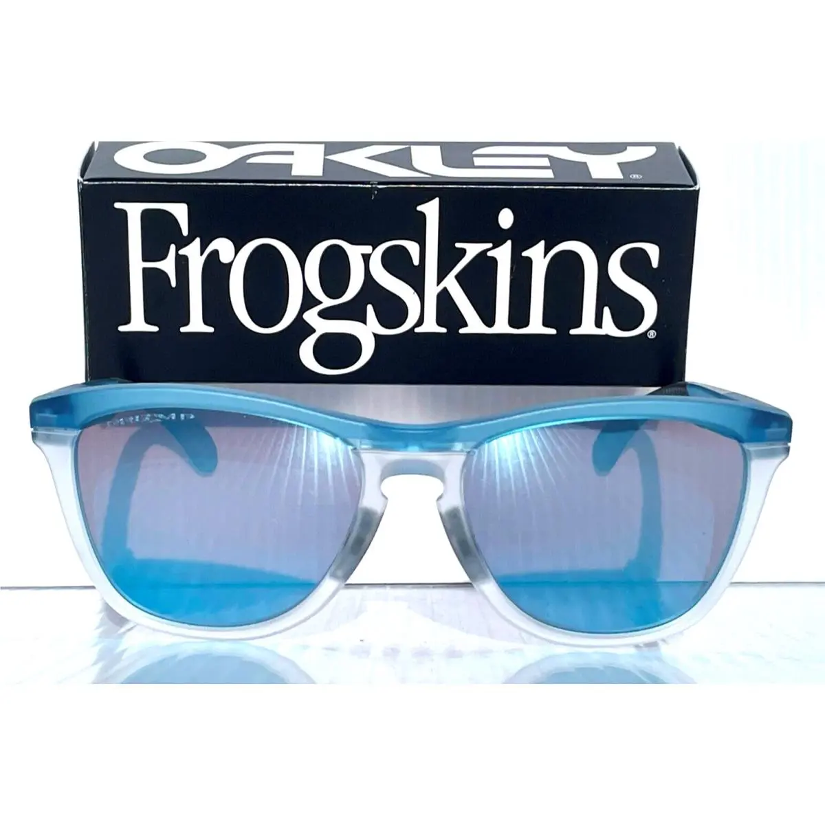 Oakley Frogskins Range Stonewash Polarized Prizm Deep Water Sunglass 9284-09