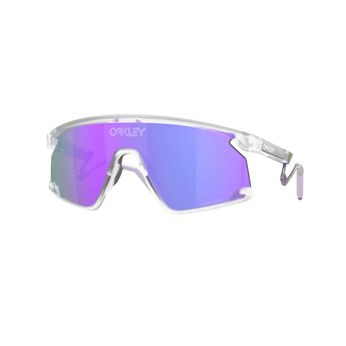 Bxtr Metal Matte Clear Prizm Violet Purple Lens Sunglass 9237-02 by Oakley