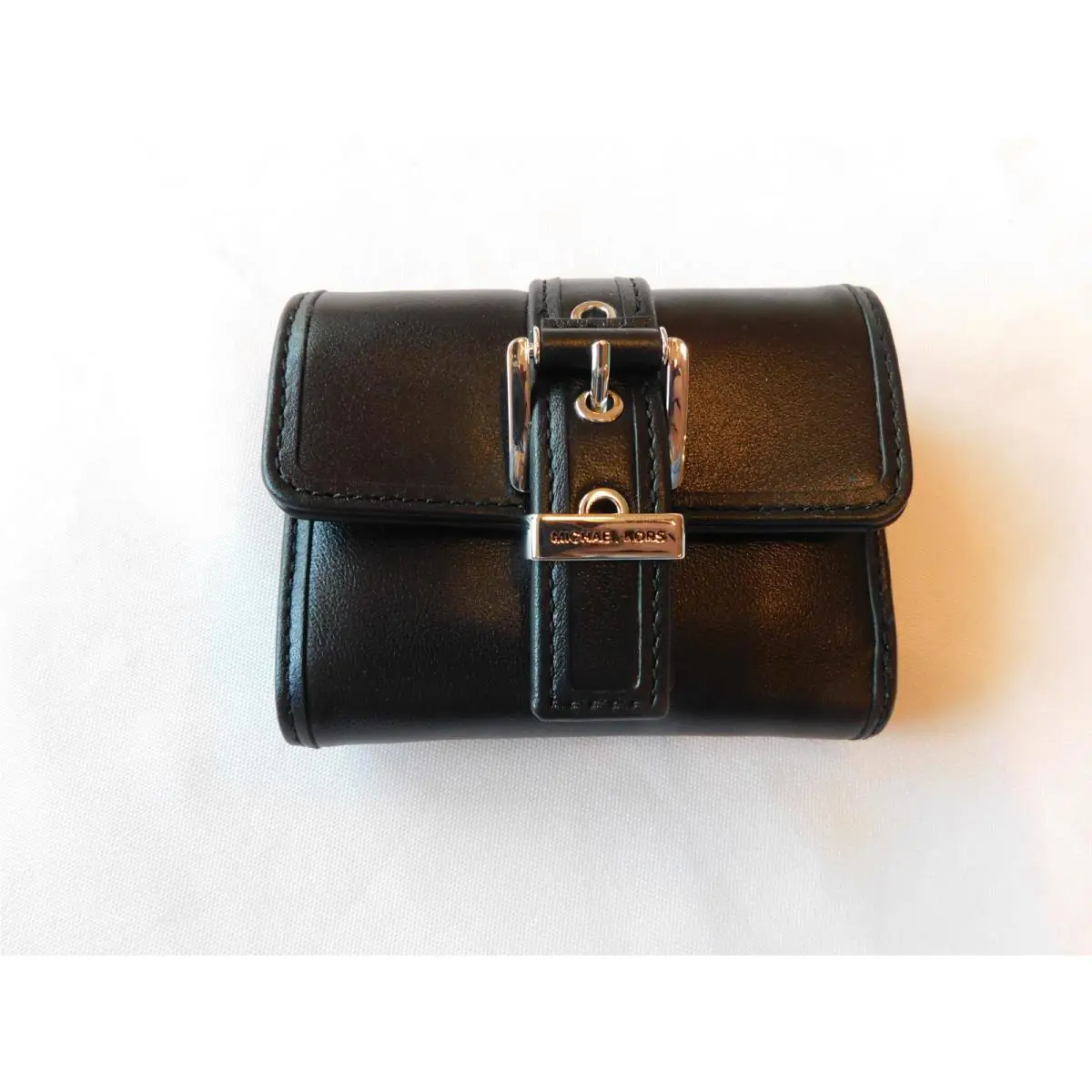 Michael Kors MK Colby SM Trifold Wallet Leather Black 32T4SBAD5L
