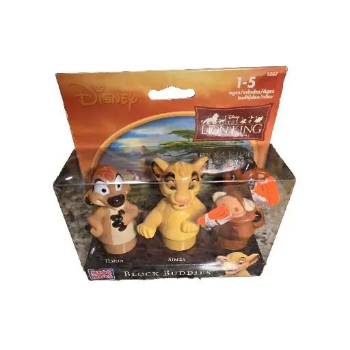 Disney Lion King Mega Bloks Block Builders Timon Simba Pumbaa 2003 Vintage