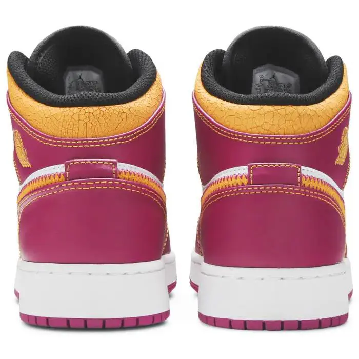 Nike shoes - retro 1 Mid - retro Mid - DC0500 100 - White/Fuchsia/Orange/Black 2