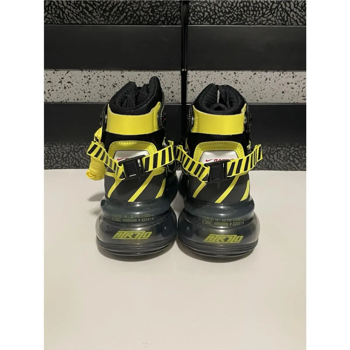Nike shoes - Nike Air Max 720 Saturn AS QS - BV7786-001 - Black/Dynamic Yellow 8