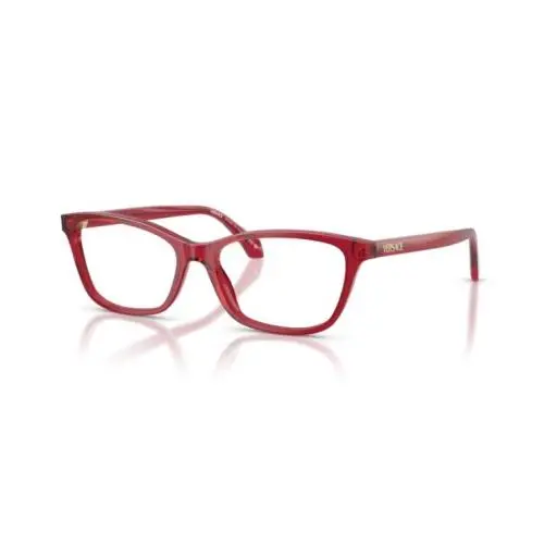 Versace 0VE3375 5520 Transparent Red Cat-eye 54mm Women`s Eyeglasses