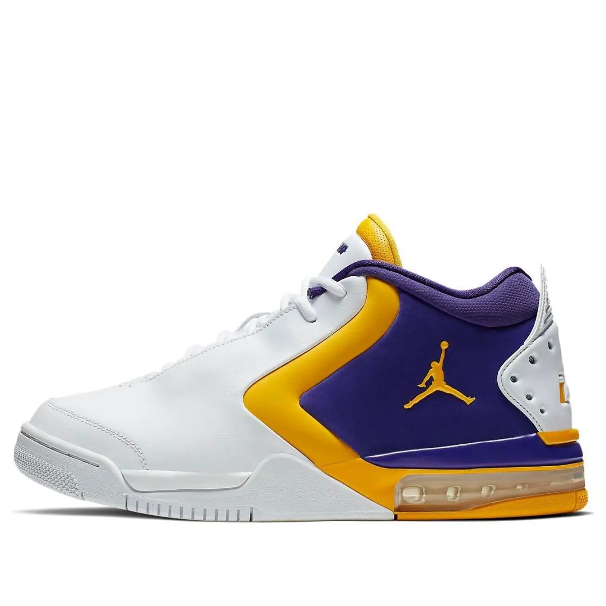 Nike shoes - Jordan Big Fund - Big Fund - BV6273 105 - White, University Gold, Court Purple 5