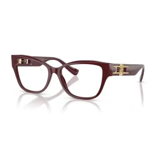 Versace 0VE3347 5515 Solid Red Cat Eye 54mm Women`s Eyeglasses
