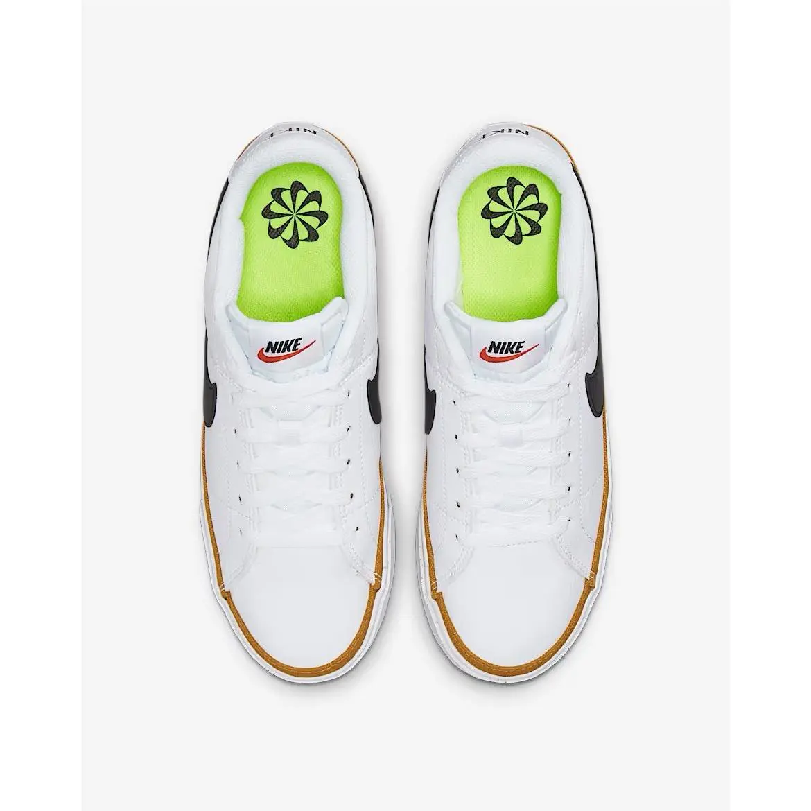 Nike shoes - Nike Court Legacy - Court Legacy - DH3161-100 - White/Desert Ochre/Team Orange/Black 3