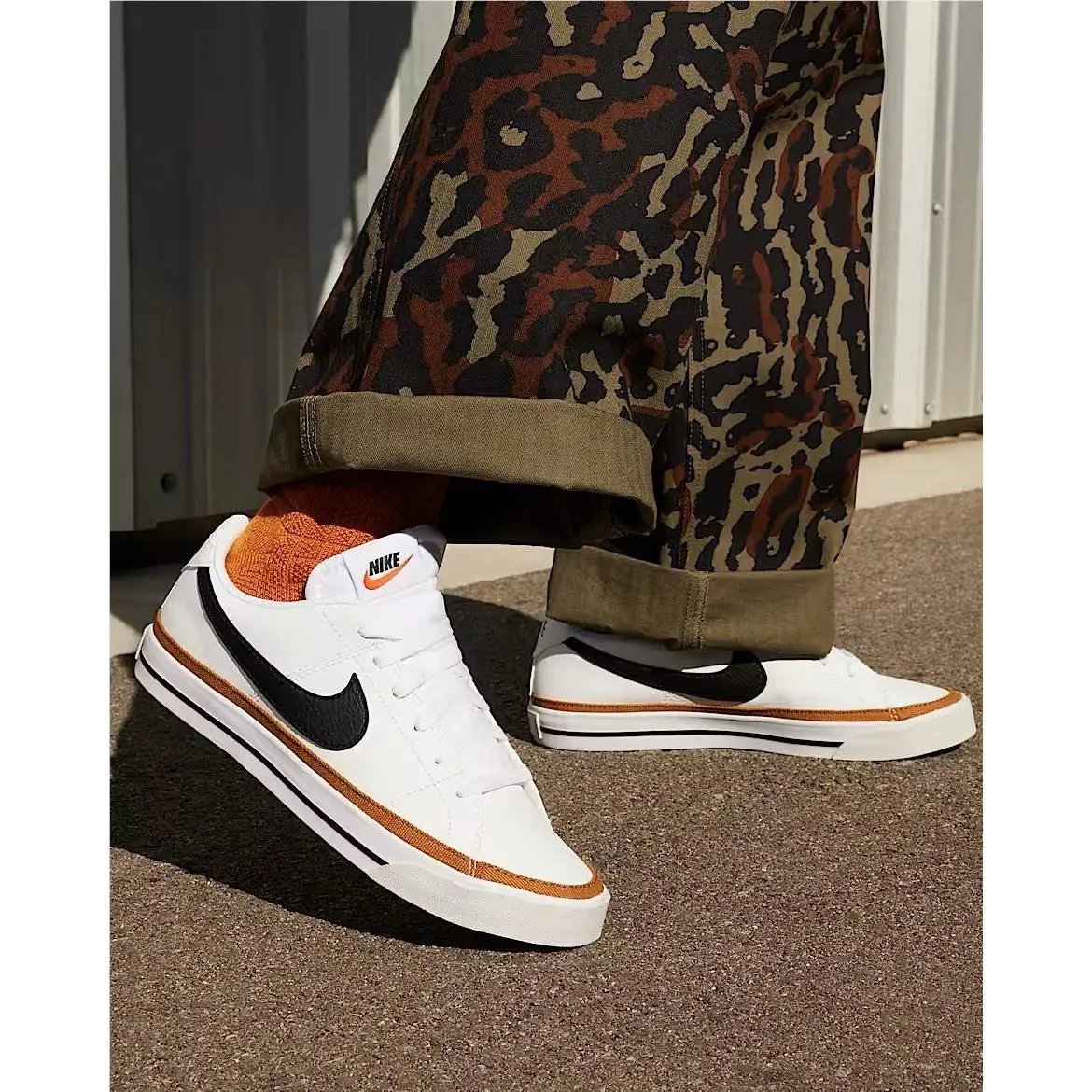 Nike shoes - Nike Court Legacy - Court Legacy - DH3161-100 - White/Desert Ochre/Team Orange/Black 2