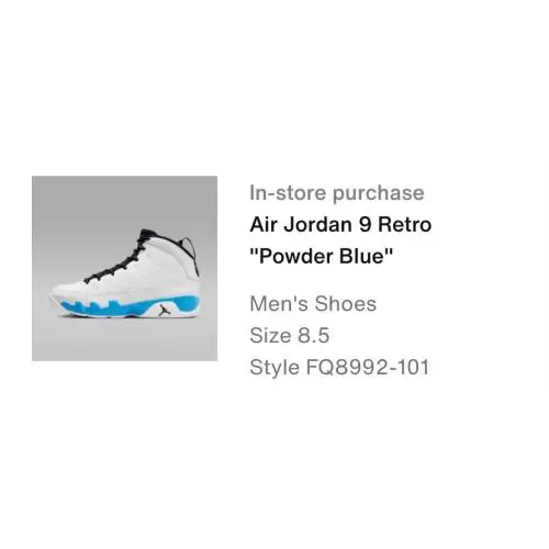 Nike shoes - Air Jordan 9 - Air - FQ8992-101 - Blue 7