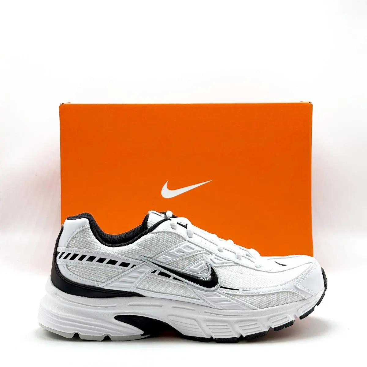 Men Nike Initiator Running Athletic Sneakers White 394055 100