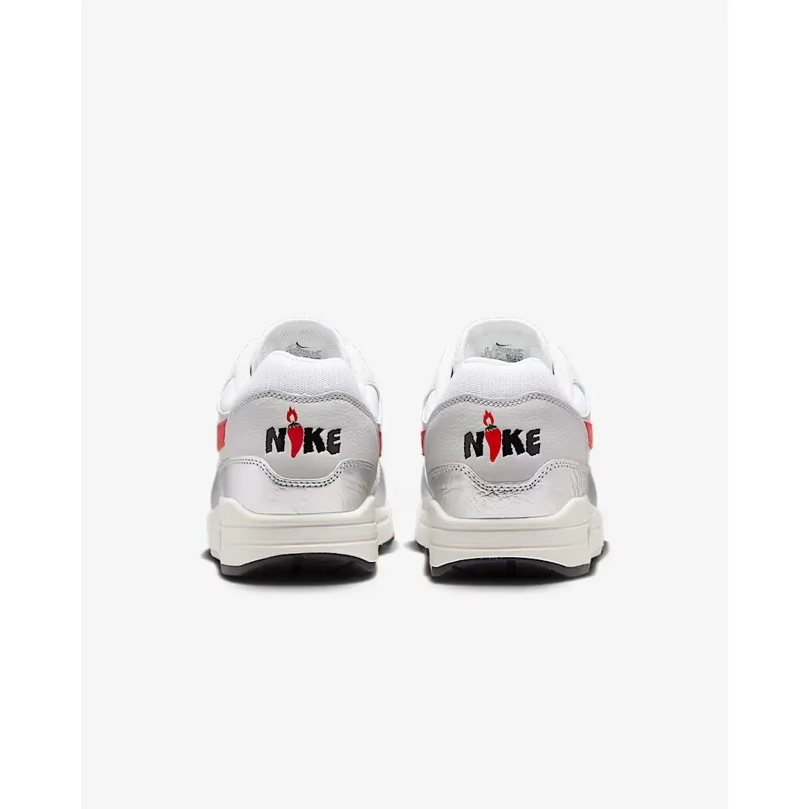 Nike shoes - Nike Air Max 1 - Air Max - HF7746-100 - White/Metallic Silver/Neutral Grey/Chile Red 3