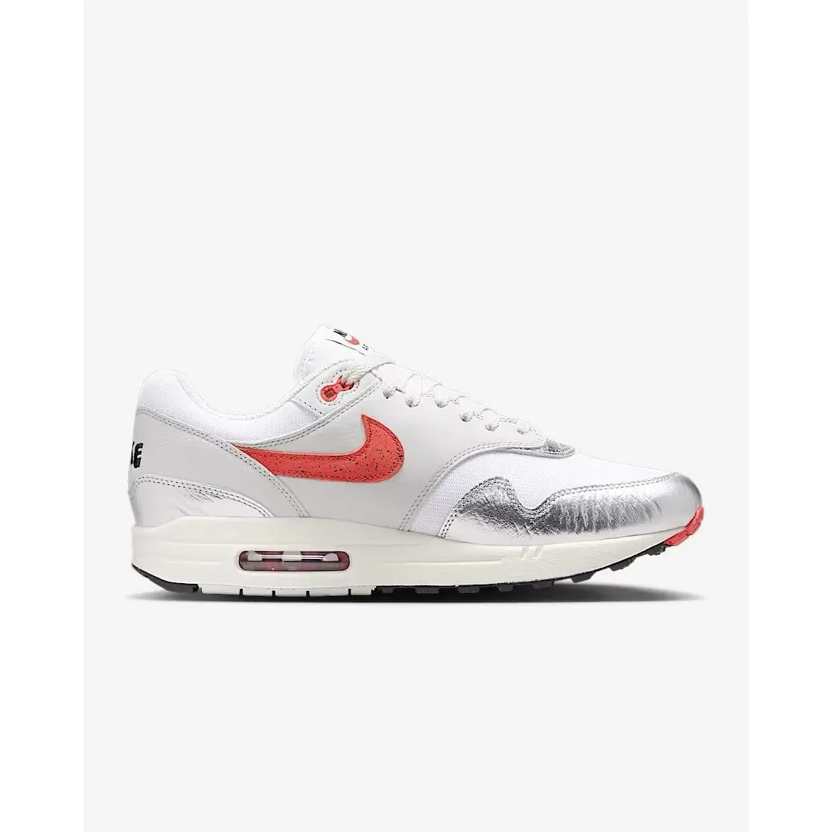Nike shoes - Nike Air Max 1 - Air Max - HF7746-100 - White/Metallic Silver/Neutral Grey/Chile Red 9
