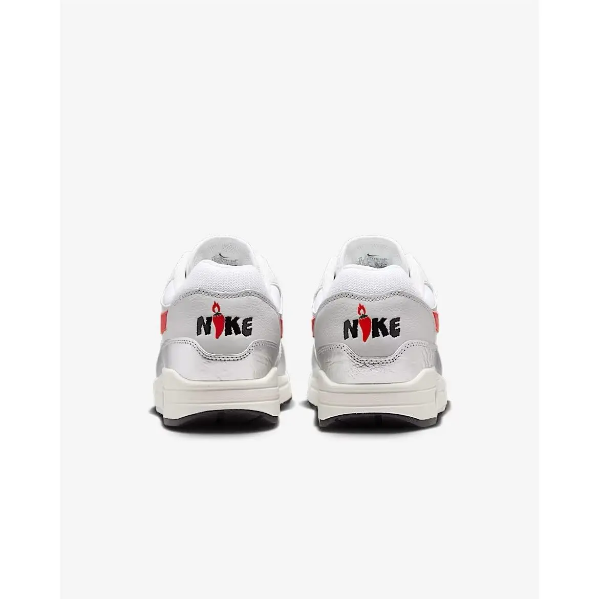Nike shoes - Nike Air Max 1 - Air Max - HF7746-100 - White/Metallic Silver/Neutral Grey/Chile Red 12