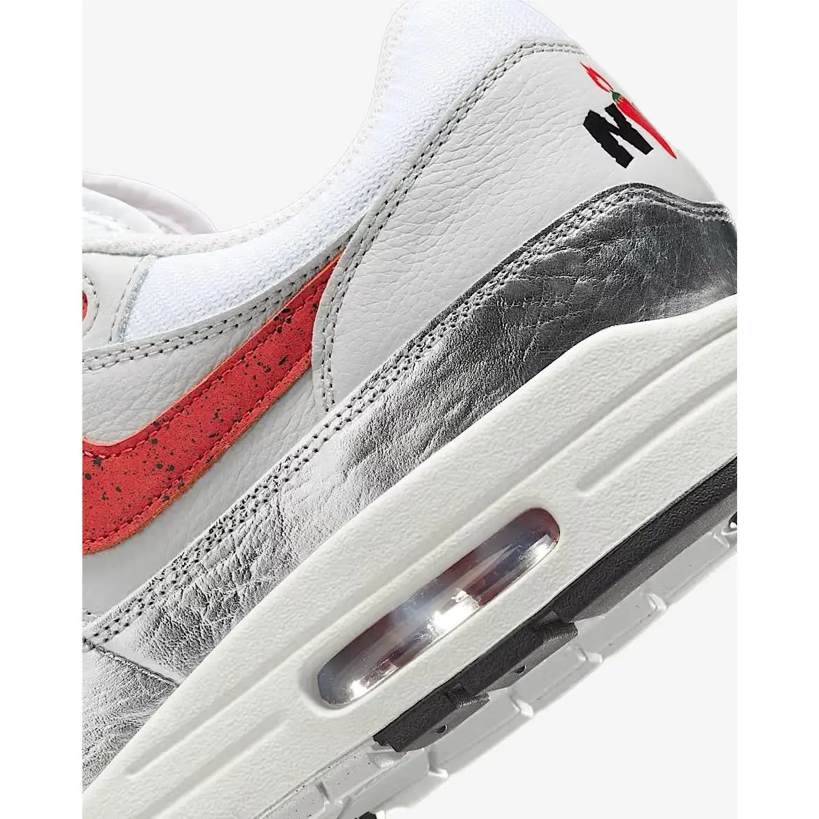 Nike shoes - Nike Air Max 1 - Air Max - HF7746-100 - White/Metallic Silver/Neutral Grey/Chile Red 14