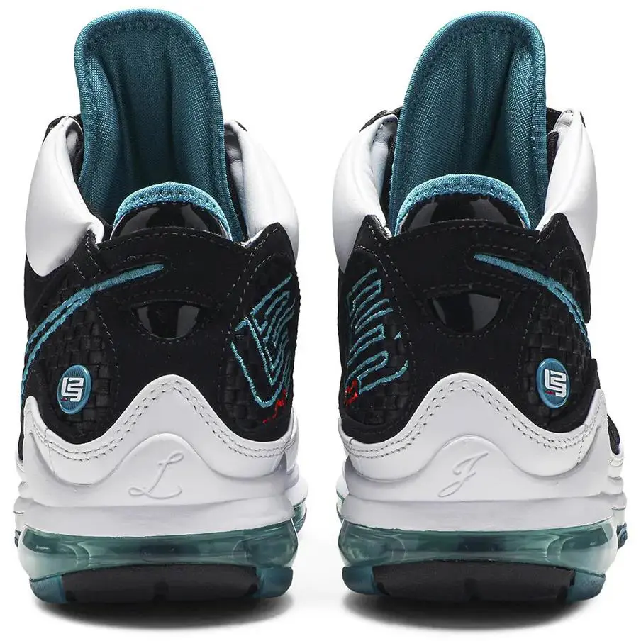 Nike shoes - Lebron 7 - Lebron - CU5133 100 - White/Black/Glass Blue/Chilling Red 7