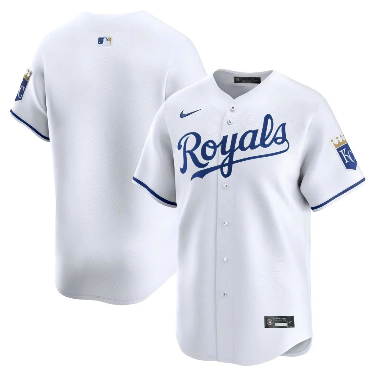 Mens Nike Mlb Kansas City Royals Dri-fit Adv Home Limited Player Jersey - Royals - White