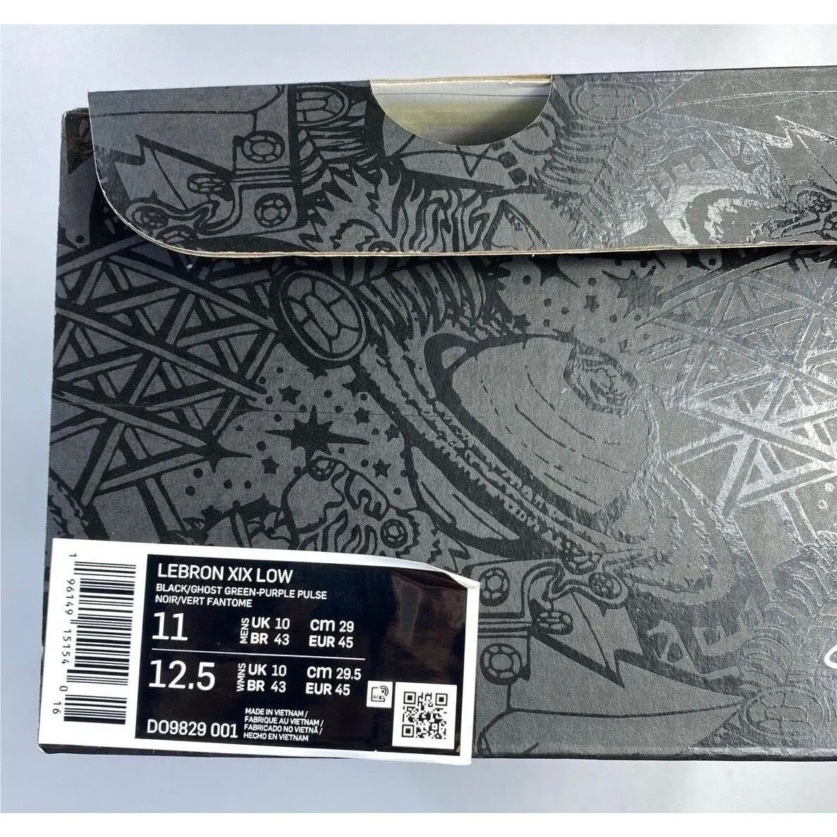 Nike shoes - Nike LeBron 19 - LeBron - Black/Ghost Green-Purple Pulse 0