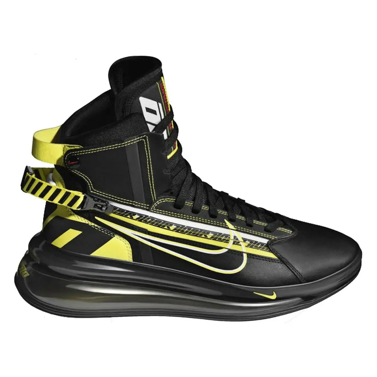 Nike shoes - Air Max 720 - Air Max - Black/Dynamic Yellow 2