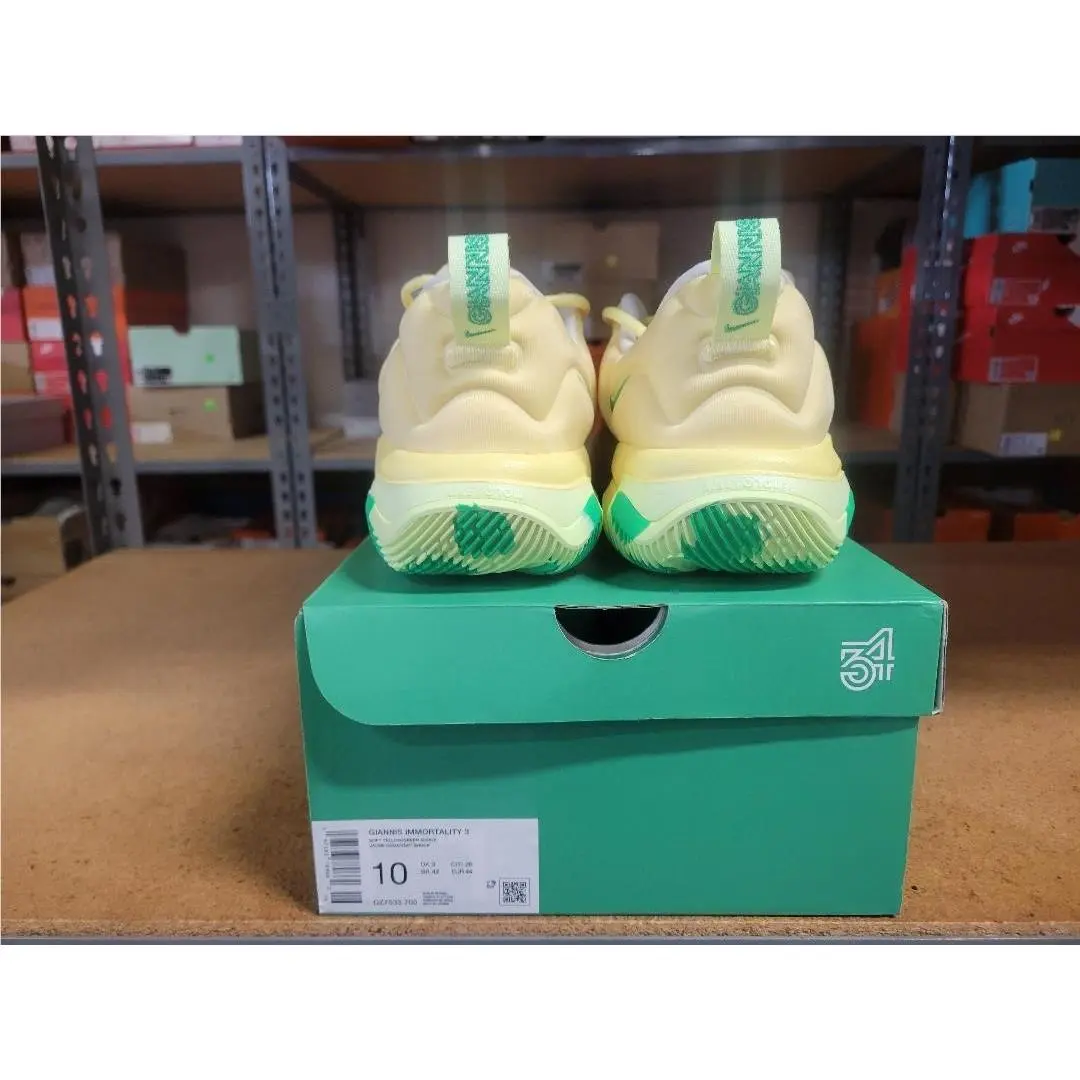Nike shoes - Nike Giannis Immortality 3 - Giannis Immortality - DZ7533-700 - Soft Yellow Green Shock 3