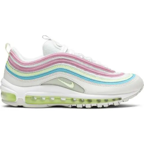 Nike shoes - Nike Air Max 97 - Air Max - CW7017 100 - White/Barely Volt/Platinum Tint 4