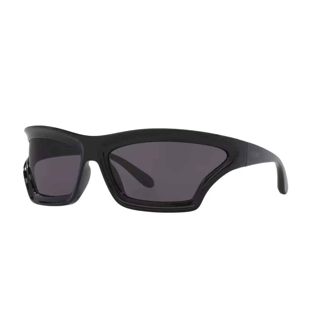 Loewe LW40143U 01A Shiny Black Grey Mask Sunglasses