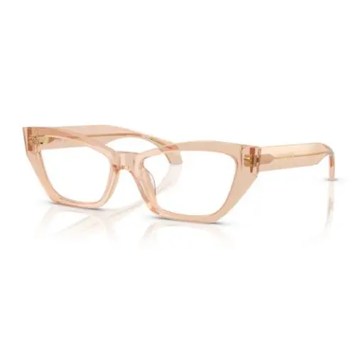 Versace 0VE3373U 5518 Transparent Light Brown Cat Eye Women`s Eyeglasses