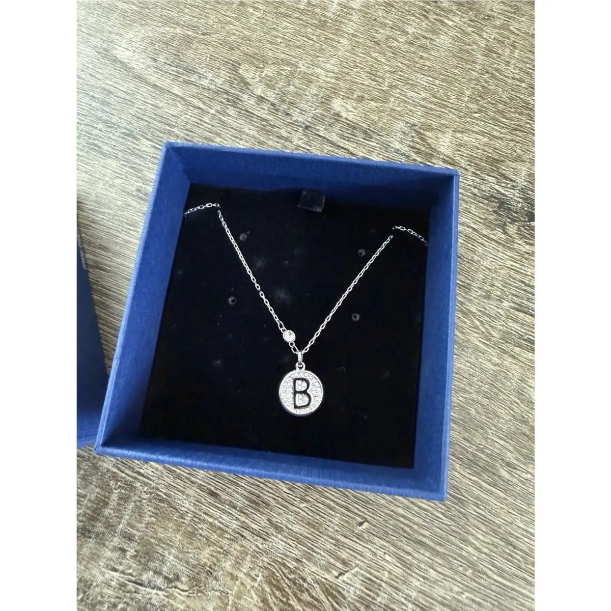 Swarovski Women’s Crystal 18 Necklace Letter B Pendant