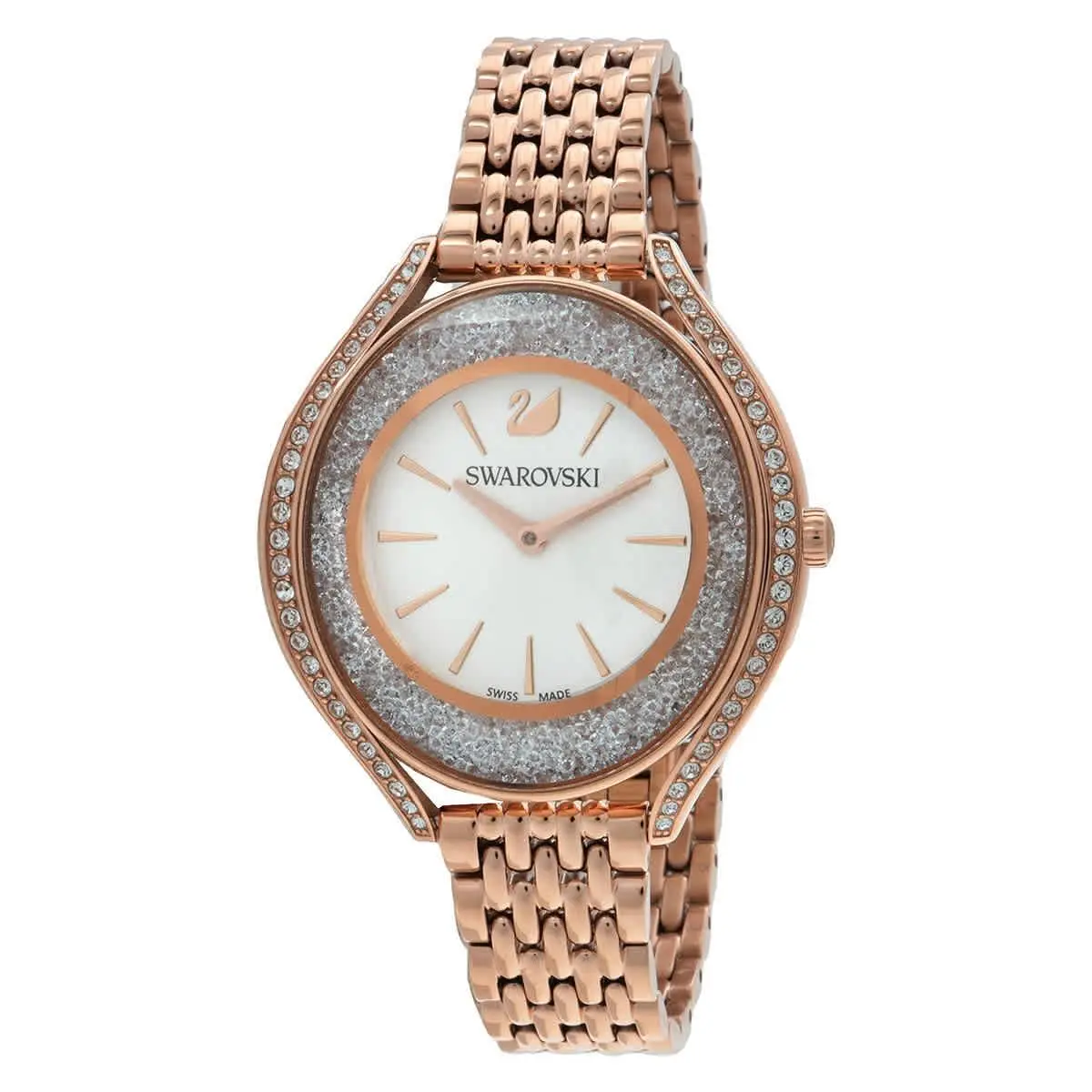 Crystalline Aura Quartz White Dial Ladies Watch 5519459 by Swarovski