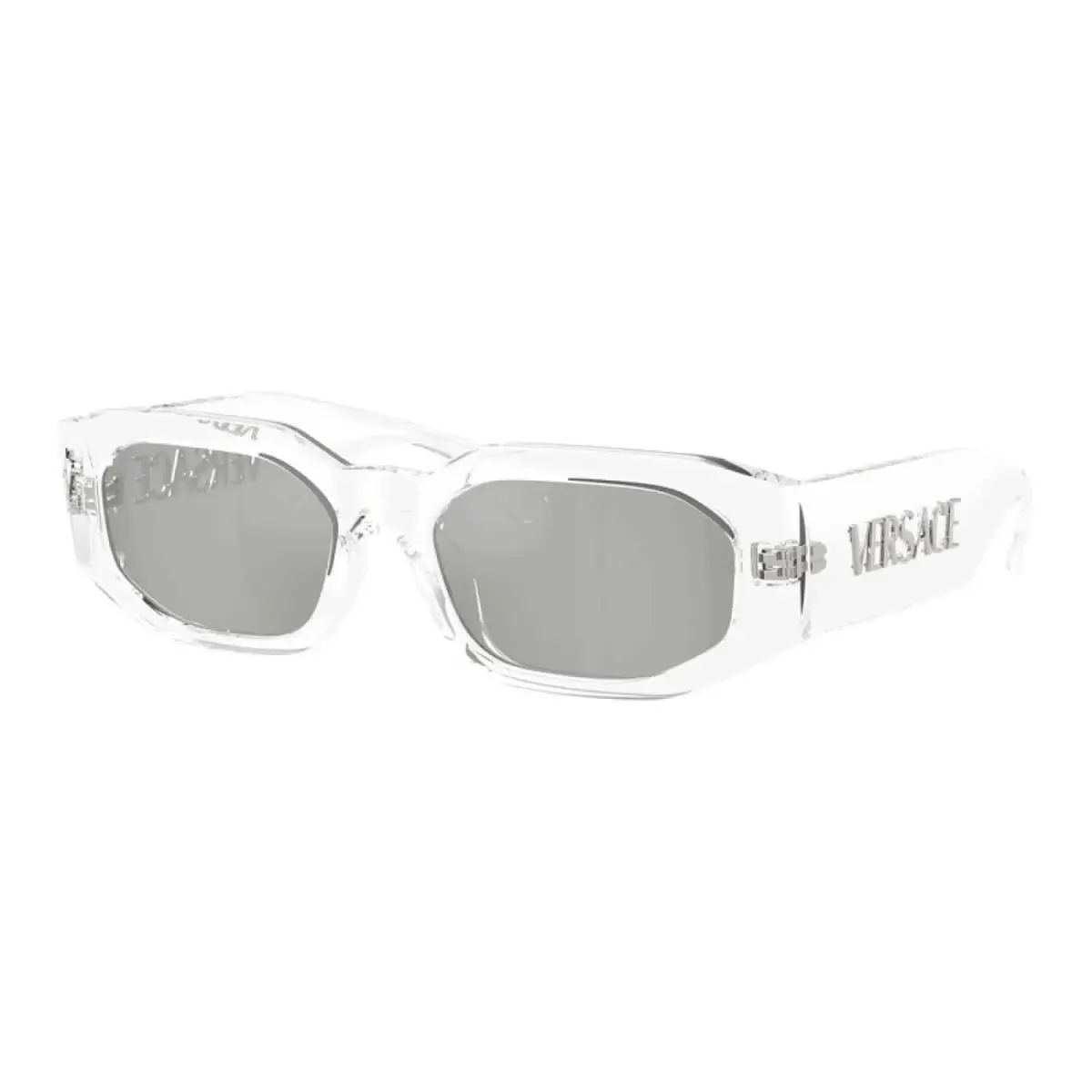 Versace VE4489U 148/8V Geometric Crystal/silver 55 mm Unisex Sunglasses Frame