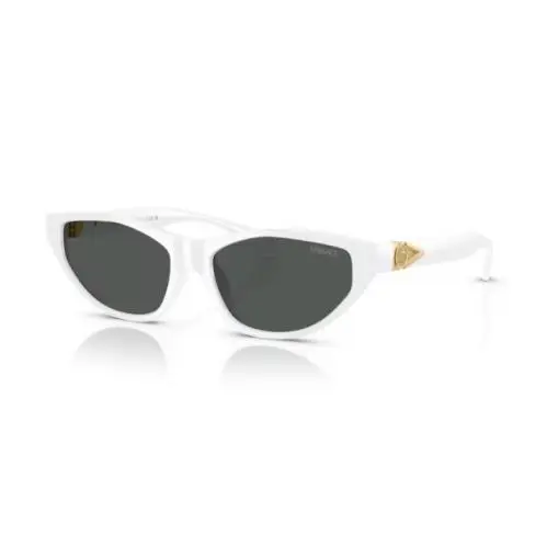 Versace VE4491U 314/87 White / Dark Grey Cat-eye Women`s Sunglasses