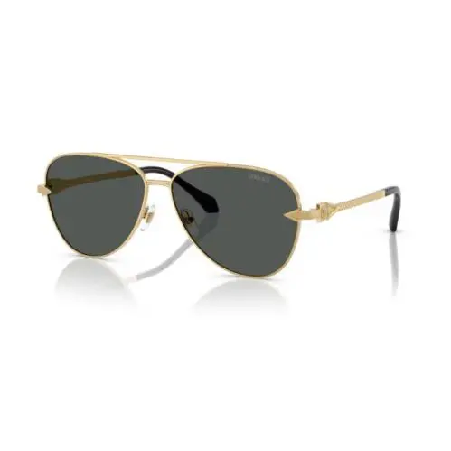 Versace 0VE2283 100287 Gold/dark Grey Soft-squared Men`s Sunglasses