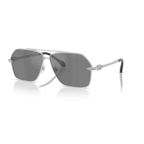 0VE2284 10006G Silver/grey Mirror Silver Square Men`s Sunglasses by Versace