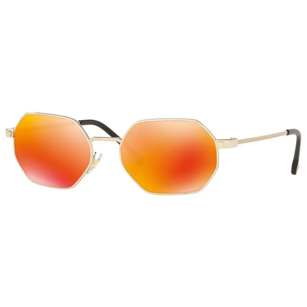 Versace Sunglasses VE2194 12526Q 53mm Pale Gold / Brown Mirror Orange Lens