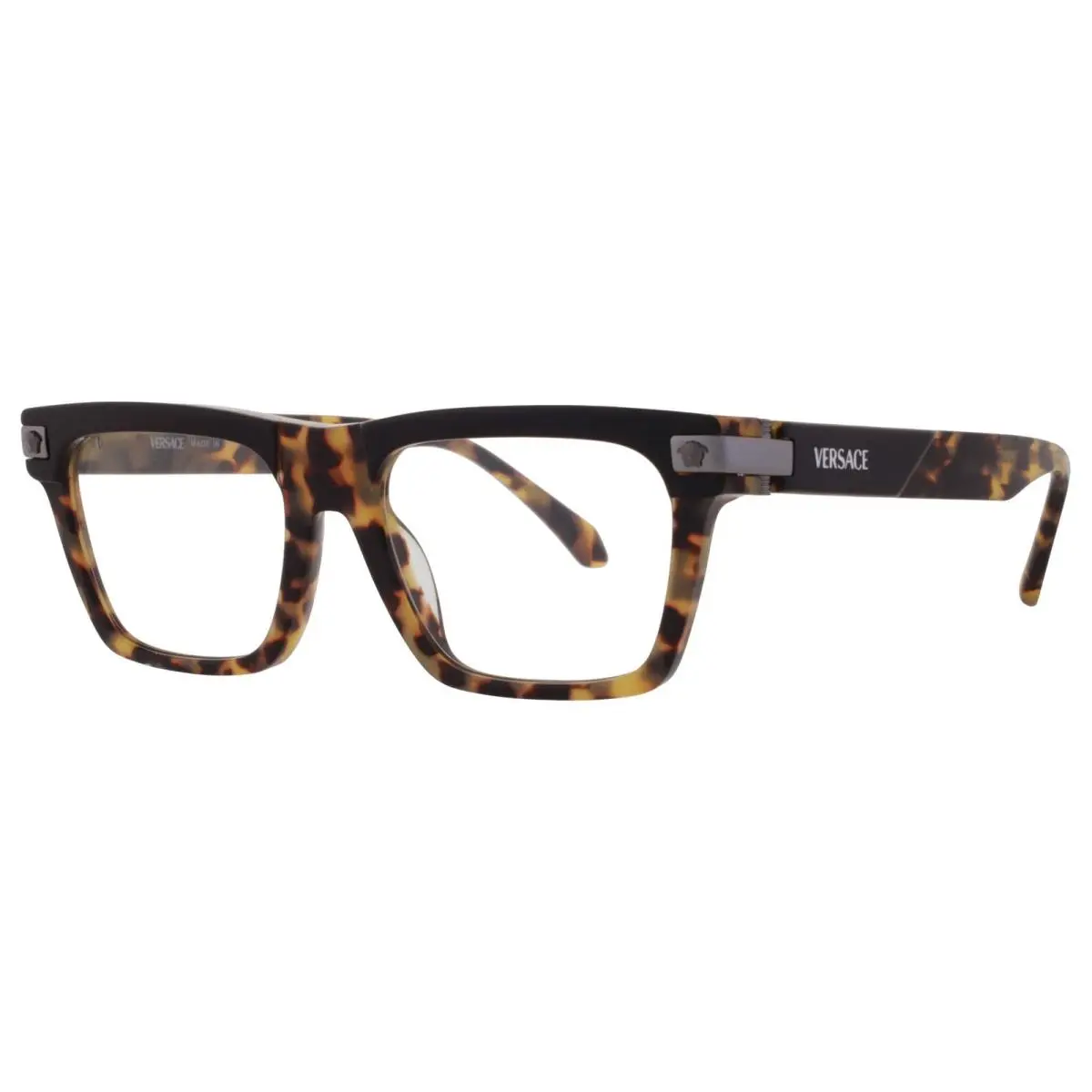 Versace Demo Square Men`s Eyeglasses VE3354 5456 53 VE3354 5456 53