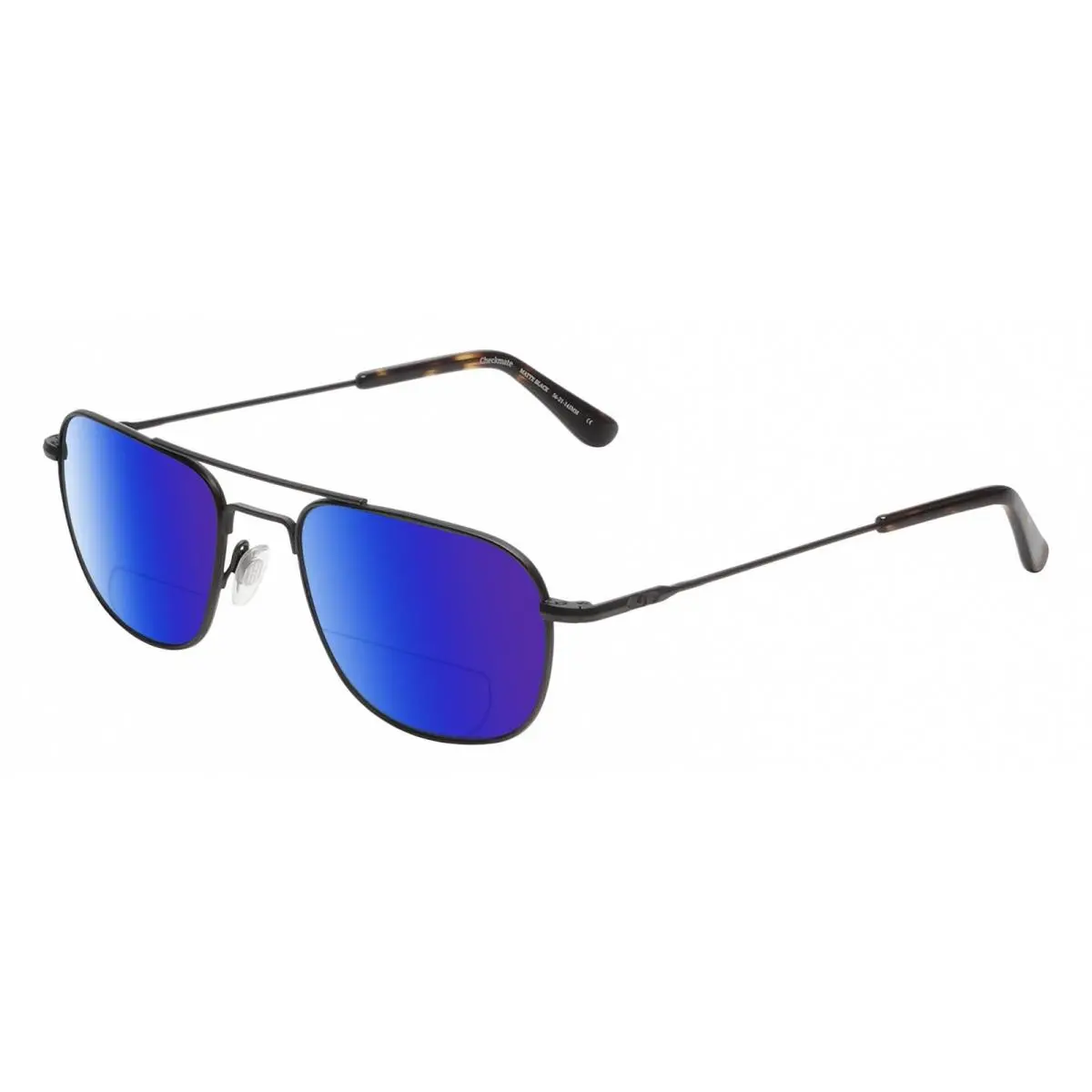 Checkmate Unisex Polarized Bifocal Sunglass Black/tortoise 56mm Blue Mirror by American Optical