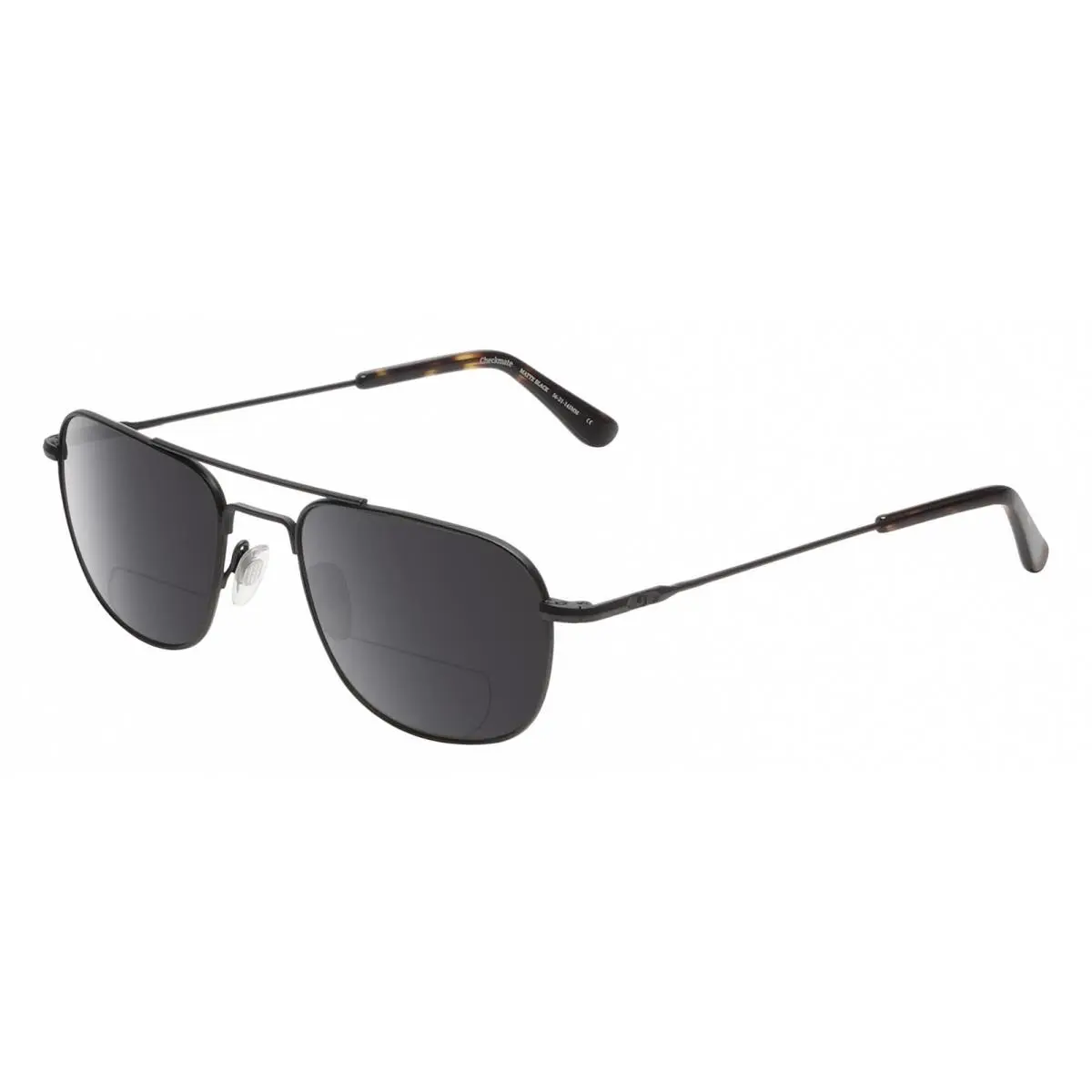 Checkmate Unisex Polarized Bifocal Sunglass Black/tortoise 56mm Grey by American Optical